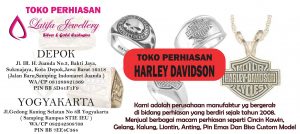 jual perhiasan harly davidson gelang kalung liontin cincin kawin gesper pin emas perak palladium platina toko perhiasan bandung jogja jakarta