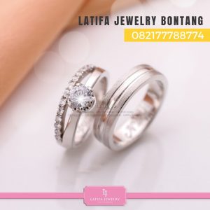 Toko jual beli cincin nikah kawin tunangan couple custom emas palladium perak platinum bontang murah (3)