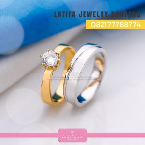 Toko jual beli cincin nikah kawin tunangan couple custom emas palladium perak platinum bontang murah (5)