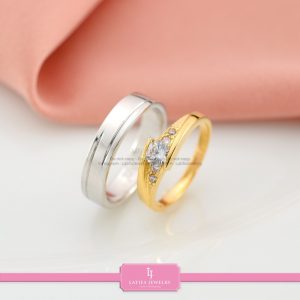 cincin nikah Bontang kawin tunangan couple custom emas perak silver palladium platinum platina jual beli bikin model desain pin murah (1)