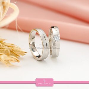 cincin nikah Bontang kawin tunangan couple custom emas perak silver palladium platinum platina jual beli bikin model desain pin murah (10)