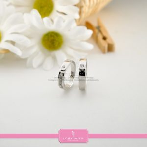 cincin nikah Bontang kawin tunangan couple custom emas perak silver palladium platinum platina jual beli bikin model desain pin murah (7)