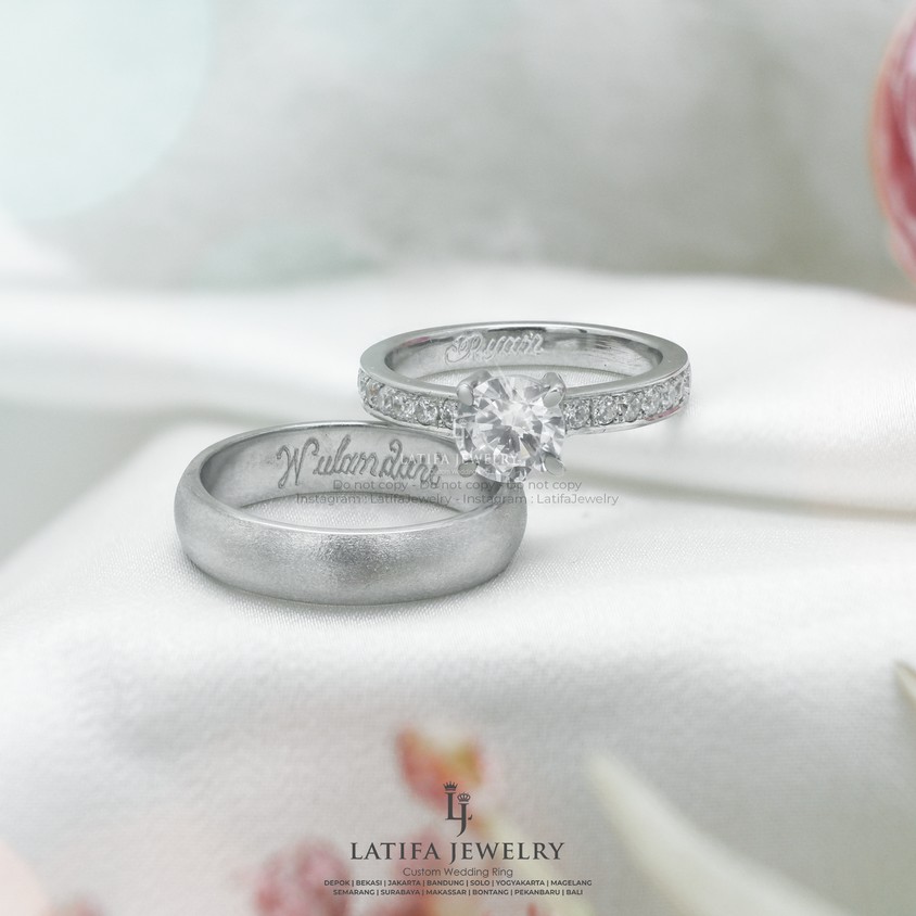 Cincin Nikah Makassar Cincin Kawin Makassar Cincin Tunangan Makassar Couple Custom Emas Palladium Perak Platinum (5)